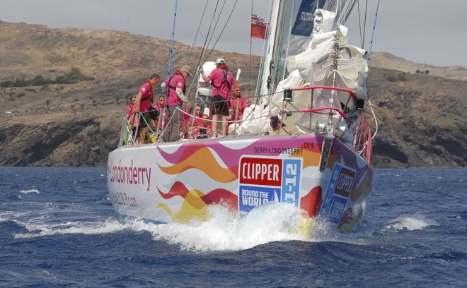 Derry-Londonderry set sail in race two (from Madeira to Rio de Janeiro, Brazil)of the Clipper 11-12 Round the World Yacht Race © onEdition http://www.onEdition.com